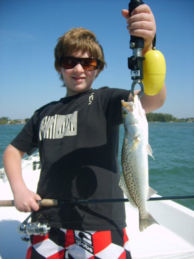 Noah with a nice trout