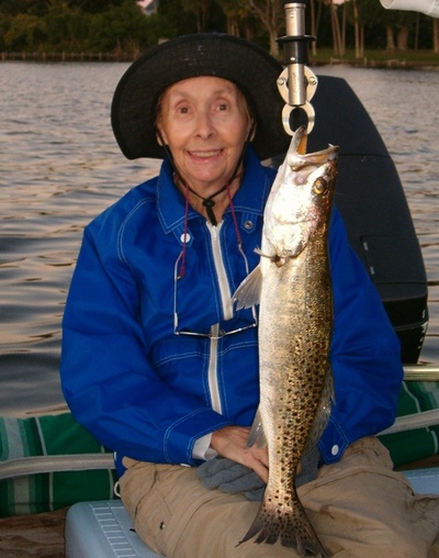 Amy Mixon with an Indian River Trout