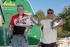 Tracy McIntosh and John Woods show off some of the fish they caught to repeat as champions in the Semi-Pro Division of the 2009 Cabela�s Crappie USA Classic, held on the Tennessee-Tombigbee Waterway near Columbus, Miss.  (Photo by John N. Felsher)