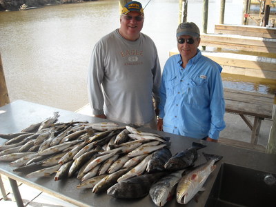 Dave and Walter with the days catch
