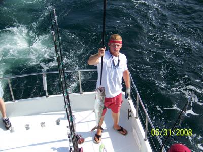 King Mackerel Caught Trolling on the C.A.T. Boat