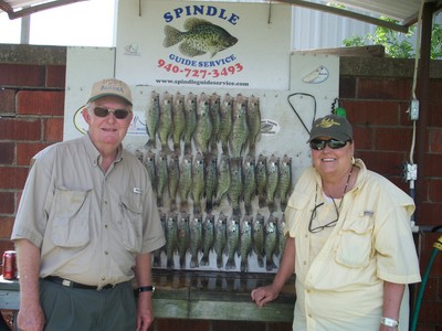 Frank and his wife limited out on 5-24-10. The 2 largest crappie weighed 2 lbs each.