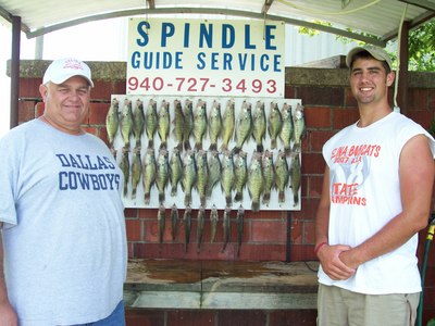 Bobby and his son Matt with 37 nice crappie out of around 80 caught.