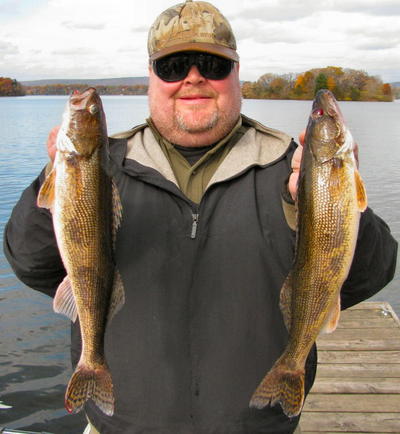 Jeff Gearhart with a pair of 16.5 inch eaters