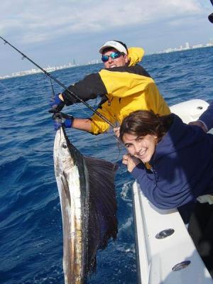 Alana released sailfish, shark and kings