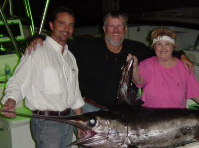 David and Dixie Burns with his first swordfish