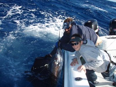 Ben Boswell with his first sailfish