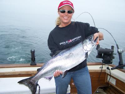 AnnaMarie with a big Spring King