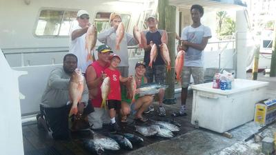 Nice catch of snappers and bonitos on our drift fishing trip