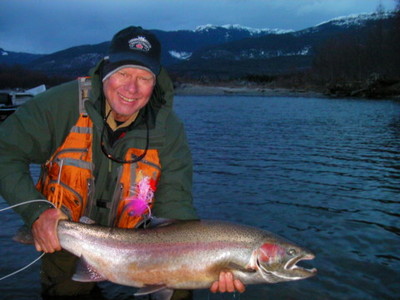 Fly fishing for Steelhead on the Kitimat River
