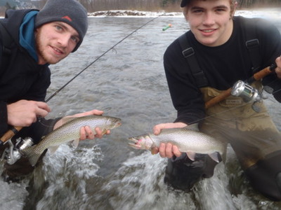 Nov 27 Ariel Kuppers. Jesse Houston and Justin Lowes landed 20 plus Cutthroat Trout.