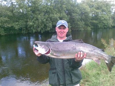 River Bandon 28lbs Salmon. Photo Courtest of the CFB