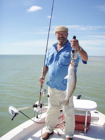 Bill and a nice Sea trout Caught in Flamingo