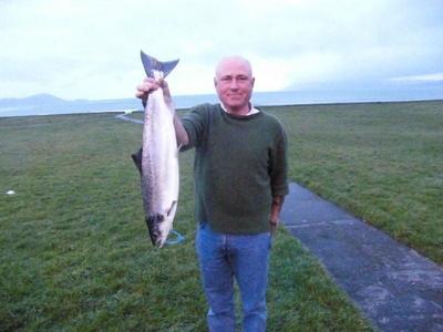 Mr Bob Priestly with his Wild Atlantic Salmon