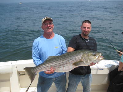 Brain and Capt with 45lb BASS