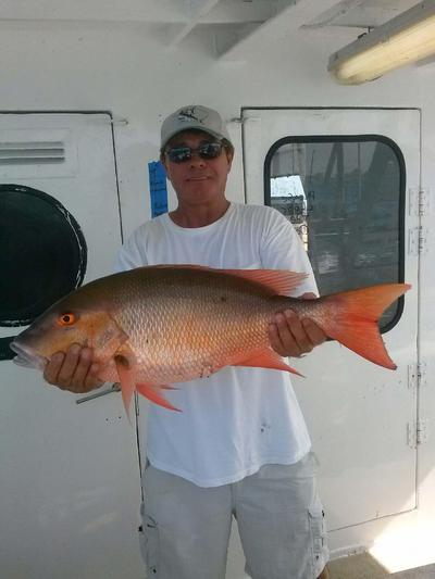 Big mutton snapper caught on our drift fishing trip