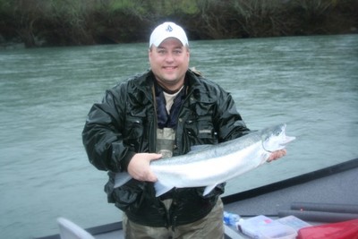Chad McCoy's steelhead from last week, caught with Andy Martin of Wild Rivers Fishing.