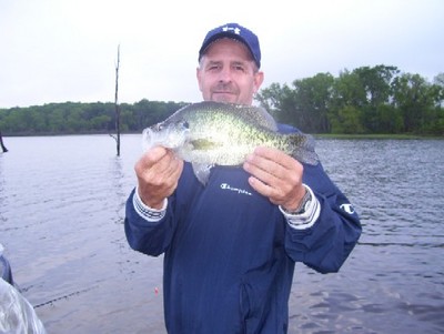 Danny Minter with a slab Crappie
