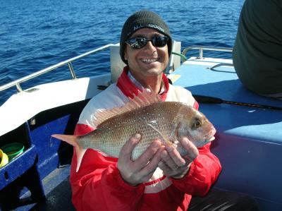 A nice snapper caught off one of the close in reefs