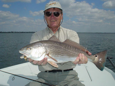 Dick Reece, from Dayton, OH, caught this nice red on a CAL jig with a shad tail while fishing Sarasota Bay with Capt. Rick Grassett.