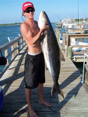 Dustin Reed with a 62 pound cobia