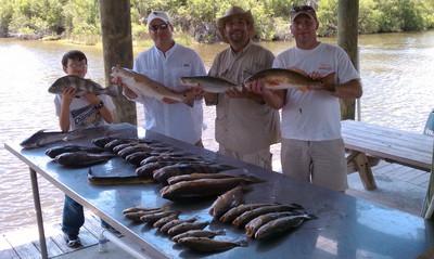 Dinner Table!!! Mike Church King Dude fishing team