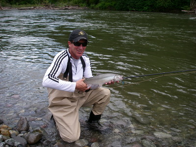 Nice wild Bull trout on the fly from May 19