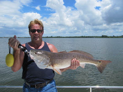 David with a 13lb red fish