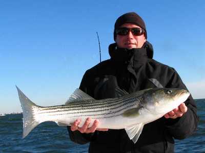 Hollywood Mike with a nice Striper