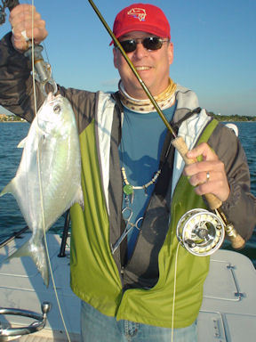 John Shoup's Sarasota Bay fly pompano caught w/ Capt. Rick Grassett.