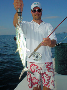 Justin Stewart Sarasota fly Spanish mackerel
