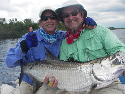 Lee Haskins with his small Backcuontry Tarpon