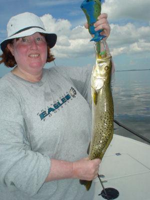 Mary Fetzko, from Dallas, TX, caught and released this 22