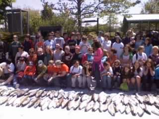 100 + fish caught by 70 6th Graders