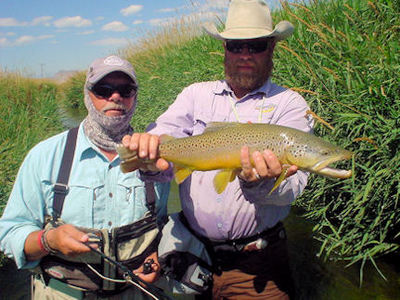 Mike Perez Montana spring creek fly hopper brown trout