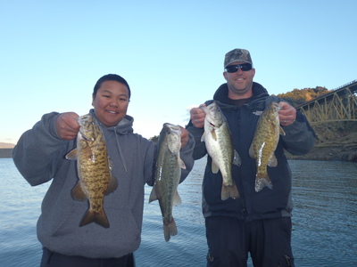 Nick and Steve with some nice Lake Sonoma Bass