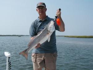 Brad with a 12-1/2lb Redfish