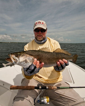 Capt. Rick Grassett Indian River DOA shrimp trout