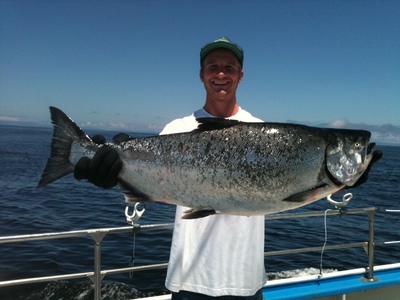 Sam Harrison's 26 pound salmon