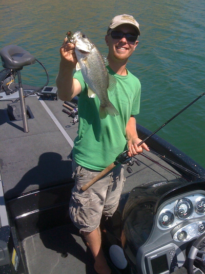 2lb jig fish caught at Lake Anderson