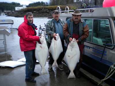 Three more nice Halibut to go with the big boys