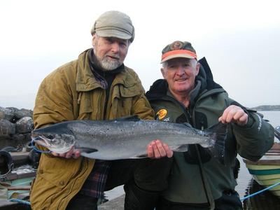 Wild Atlantic Salmon caught by Walter and his Gillie Frank