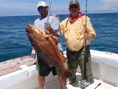 STAN WITH CUBERA SNAPPER IN PANAMA