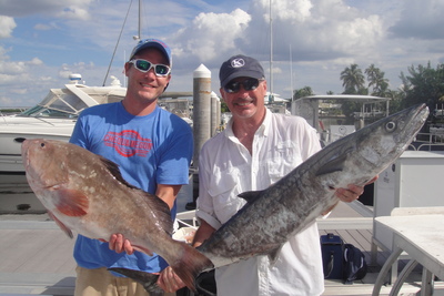 Keeper Red Groupers and Large Kingfish