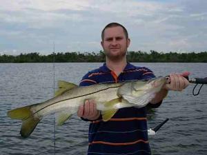 Dan is happy with this 30 inch snook!