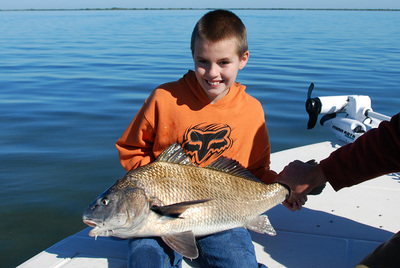 Alex with his first black drum