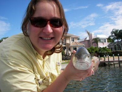 Jessica and Redfish with Sarasota Fishing Charters