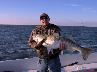 Jonathan with an early Nov. striper