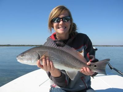 Madison from Utah with her first ever redfish!