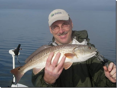 Mike Eckhardt With His First Redfish!